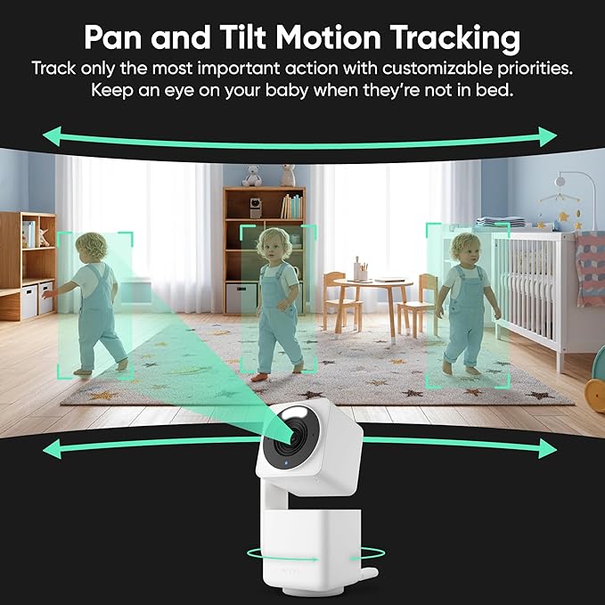 WYZE Cam Pan v4, 4K Smart Security Camera, AI Indoor/Outdoor Cameras for Home Security, Baby & Pet, Color Night Vision, 360° Pan/Tilt/8 x Digital Zoom, 2.4G & 5G, Works with Alexa & Google Assistant
