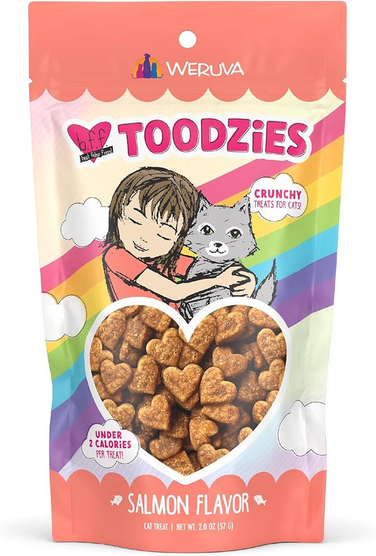 Weruva BFF Toodzies, Salmon Crunchy Cat Treats, 2oz Bag