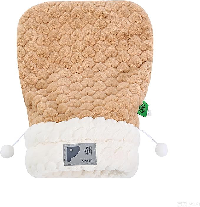 Cat Sleeping Bag for Indoor, 2025 New Winter Cozy Plush Cat Cave Bed, Self-Warming Bed Cave for Indoor Kittens Puppies (Brown)