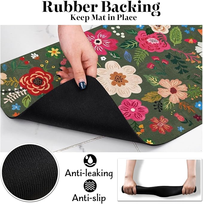 Dog Food Mats for Floors, Absorbent Dog Bowl Mat for Food and Water Dispenser, Quick Dry Cat Food Mat Pet Supplies