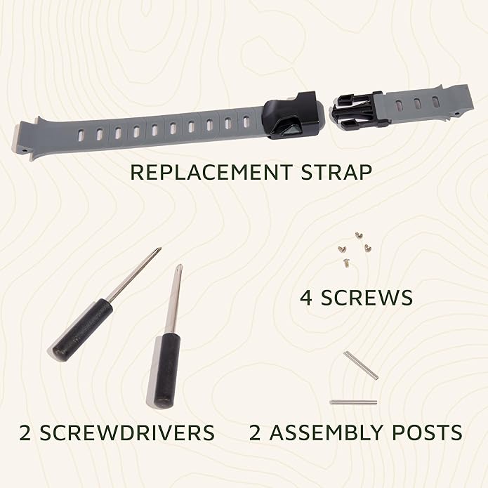 SpotOn GPS Dog Collar Strap Replacement Kit for Large Dogs, Accurate & Reliable Wireless Dog Fence Collar, Gray Color, Collar Sold Separately