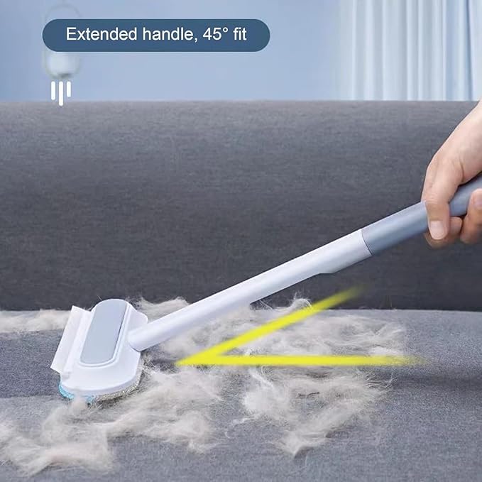 3-in-1 Pet Hair Remover, Multifunctional Hair Removal Brush, Multifunctional Pet HairRemover with Long Handle, Window Screen Cleaning Brush, for Carpets, Couches, Beds, Car Seats (3Pcs)