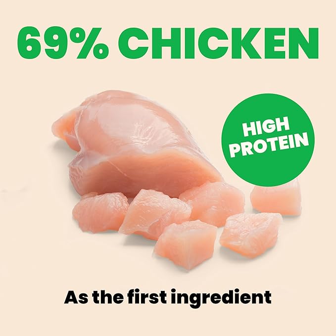 almo nature HQS Natural Wet Cat Food Chicken with Pumpkin in Broth, Grain-Free, 2.47 oz (Pack of 24)