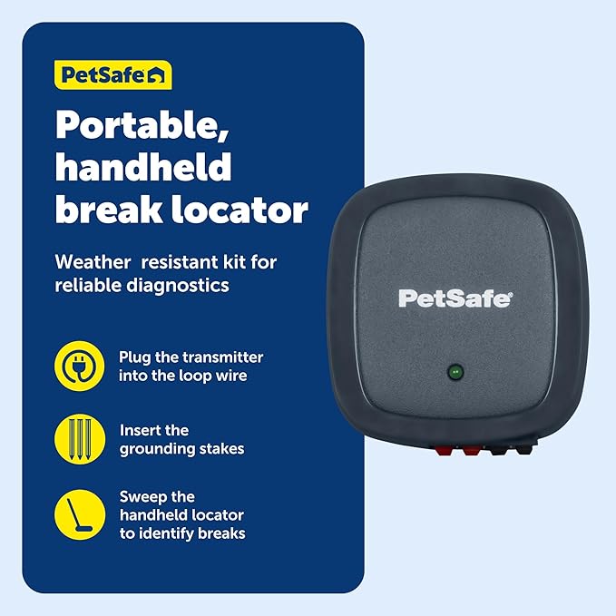 PetSafe Wire Break Locator - Effective & Accurate Fault Detector with Dual-Tone Detection - Wire Signal Tester - Fence Troubleshooting & Diagnostic Tool In-Ground Fence Repair Accessory