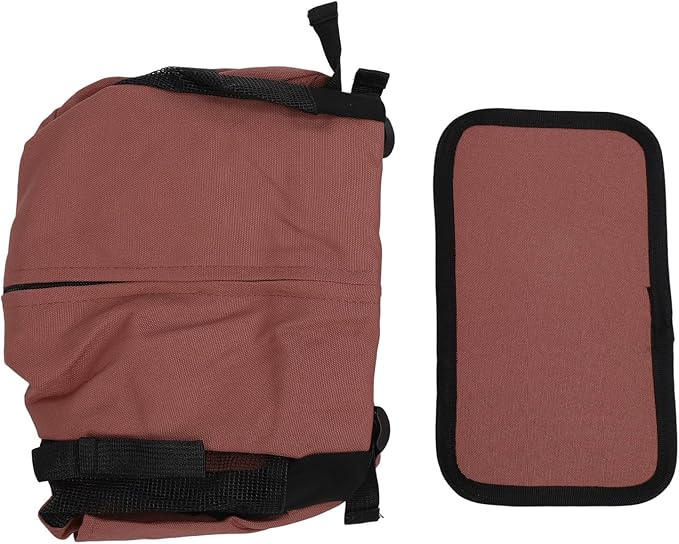 Drfeify Pet Carrier Backpack Ventilated Mesh Comfortable Front Back for Outdoor Traveling Cat Dog Supplies (Brown)