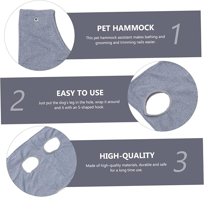 Mikikit Pet Grooming Hammock for Cat Dog Professional Nail Trimming Assistant Easy to Use