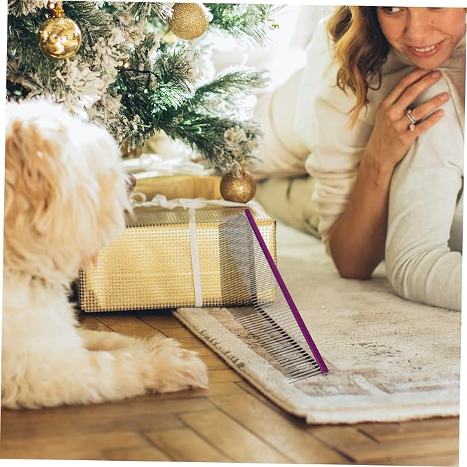 balacoo Portable Multi-function Pet Comb Ergonomic Grooming Tool for Daily Use Gentle Rounded for Cats and Compact Household Fur Comb for Reducing Shedding and Mats