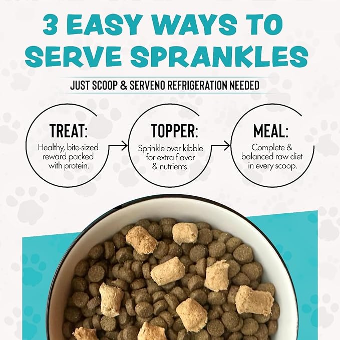 Freeze Dried Dog Food for Small & Large Breeds Dogs, 6 Oz Beef Dog Food Toppers for Picky Eatres, Made in USA - Grain Free & All Natural Freeze Dried Dog Treats Made with 96% Meat Organs