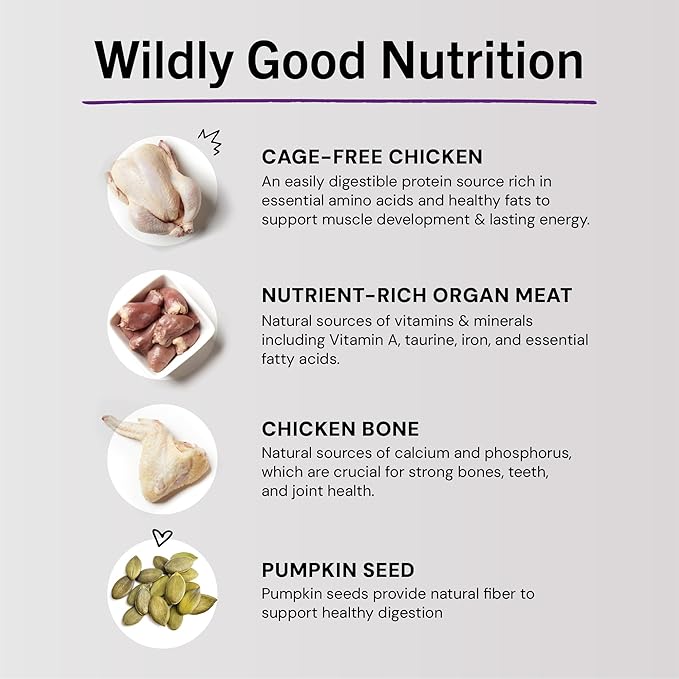 Stella & Chewy's Freeze-Dried Raw Cat & Kitten Food Topper - Magical Dinner Dust - Premium Cage-Free Chicken - Grain-Free, Protein-Rich - Perfect For Picky Eaters - 7 oz