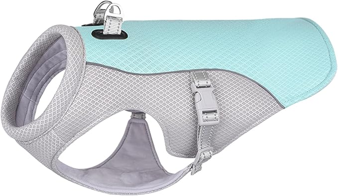 Dog Cooling Clothes Pet Vest Breath-able Mesh Fast-Dry with Reflective Strip Dogs Supply Mesh Fabric Clothing Lightweight for Dogs