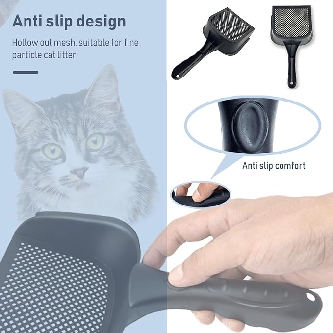 Pet Feces Shovel Hollow Washable Litter Poop Separator Bathroom Thickened Cat Litters Shovel with Hole for Pet Poop
