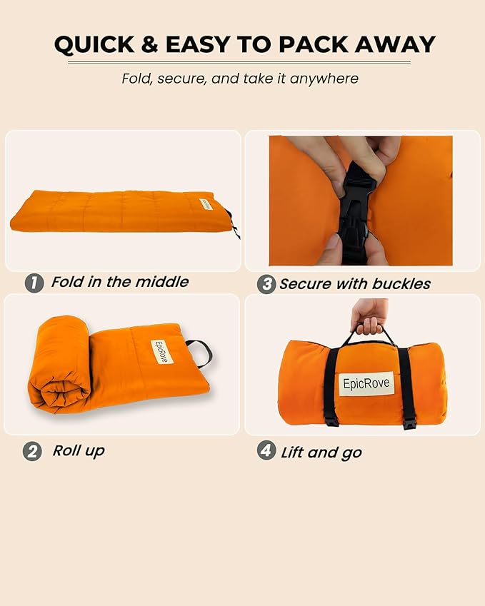 RovePad Trail Dog Bed Mat 43"x27" – Waterproof Non Slip Outdoor Travel Mat for Camping & Car – Silent Peachskin Roll-Up Pad for Medium & Large Dogs, Machine Washable