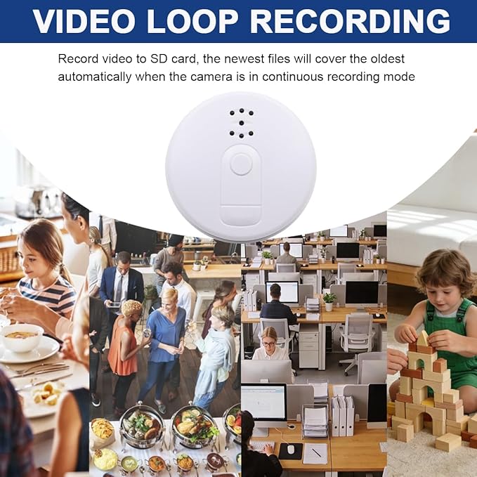 1080P Wireless Pet Camera, Hidden Camera Spy WiFi Indoor Security Cameras Nanny Mini Video Camera with Motion Detection, Night Vision Home Office Security, Pet Surveillance, Video Only
