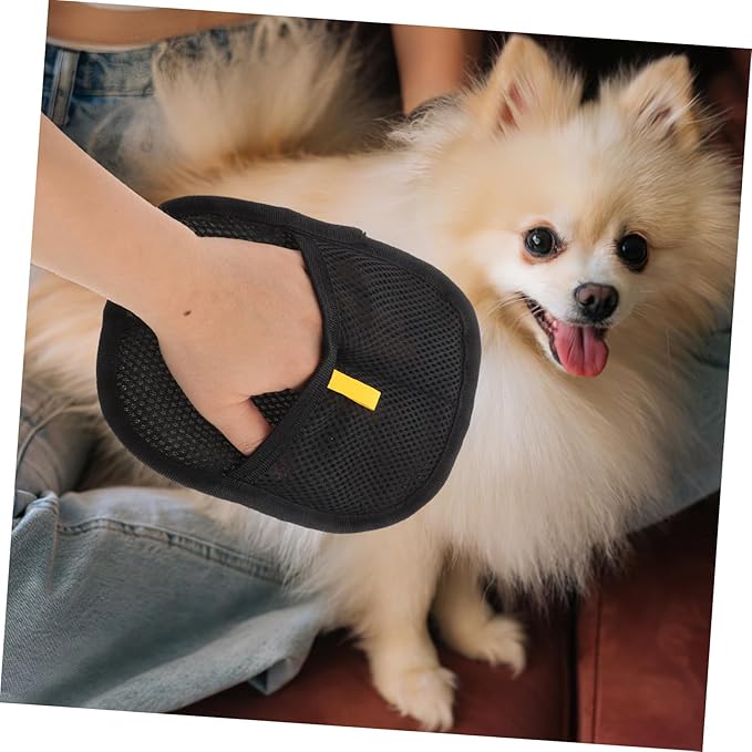 YARNOW 2pcs Pet Hair Removal Glove Double-Sided Brush for Dog Cat Grooming Hair Remover Mitts Cat Grooming Glove Brush Pet Shedding Cleaning Tool