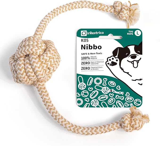 Puppy Chew Toys for Teething, Interactive Rope Toys for Small and Medium Dogs, Fun Chew Rope for Training, L Size