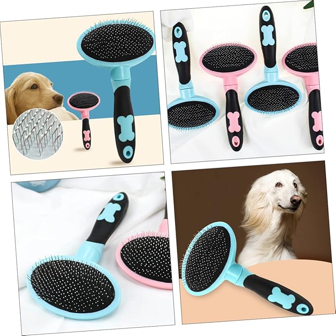 Milisten Indoor Cat Brush Smoothing Brush Pet Comb Gentle Grooming Tool Pet Hairbrush Deshedding Comb