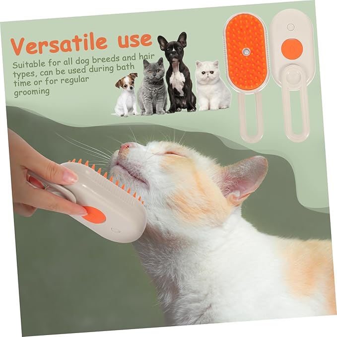 Mikikit Cat Grooming Brush Pet Hair Remover Comb for Dogs Cats Portable Massager Brush
