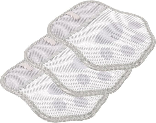 3pcs Pet Grooming Gloves Electrostatic Hair Removal Mitts for Cats and Dogs Gray Efficient Pet Hair Remover Gloves Suitable for Bathing and Shedding