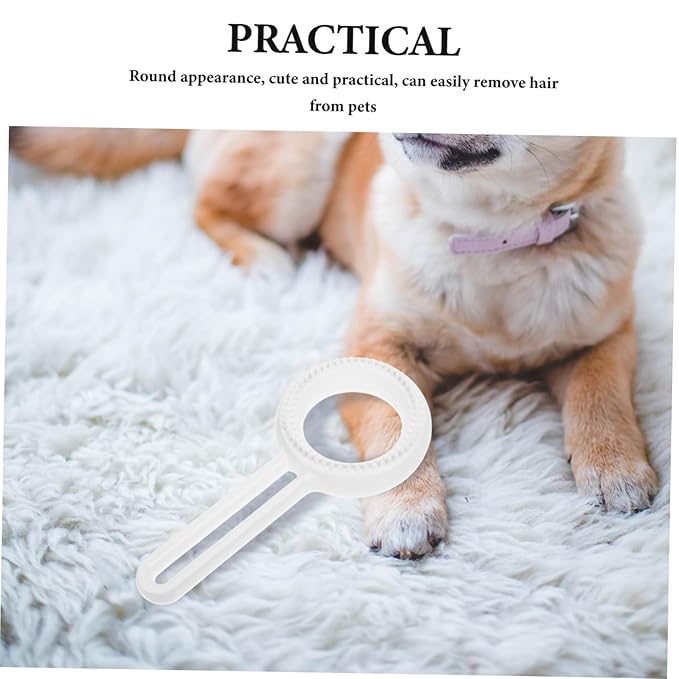 SUPVOX Double Sided Pet Grooming Comb Multi Functional Tool for Cats Dogs Easy Hair Removal Brush for Shedding Sturdy Abs Material Convenient Pet Grooming Supplies