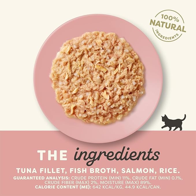 Applaws Canned Wet Kitten Food in 3 Flavors: 4 Tuna Fillet in Broth, 4 Chicken Breast in Broth and 4 Tuna with Salmon in Broth (12 Cans Total, 2.47 Ounces Each) Plus Silicone Lid