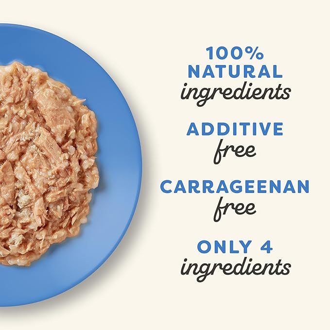 Applaws Natural Wet Canned Cat Food, Limited and Natural Ingredients, High Protein with No Artificial Additives, Tuna Fillet & Crab in Broth (24 x 5.5oz Cans)