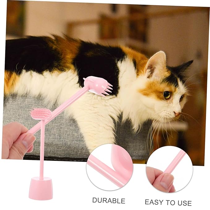 balacoo Multifunctional Cat Grooming Brush Massage Scratch Brush Pet Hair Remover for Cats Dogs Cleaning Abs Material