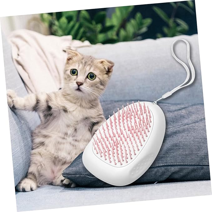 Abs Pet Dog Comb for Grooming Cat Hair Brush Floating Hair Removal Practical and Portable Design for Pet Cleaning Hanging Lanyard