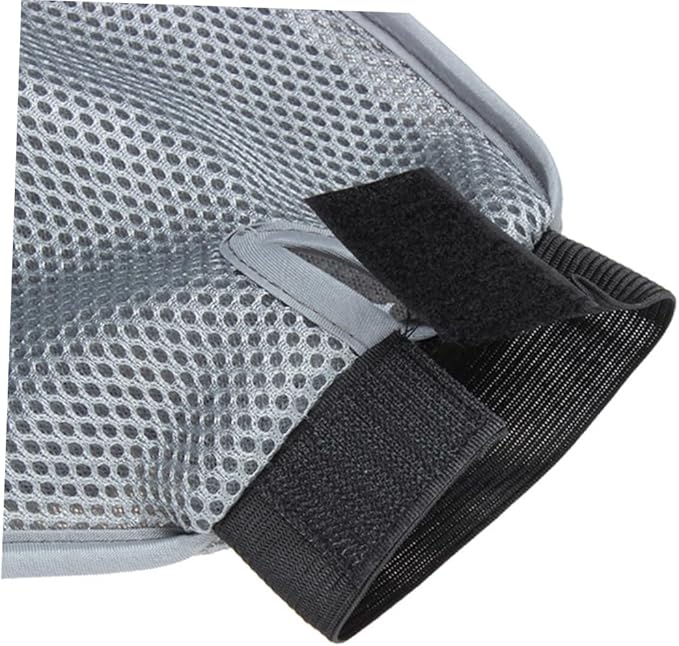BESPORTBLE Grooming Glove for Pets Dual-Sided Rubber Steel Needle Brush for Dogs Cats Horses and Rabbits Gentle Deshedding Tool for Short Long Hair Daily Bathing and Cleaning