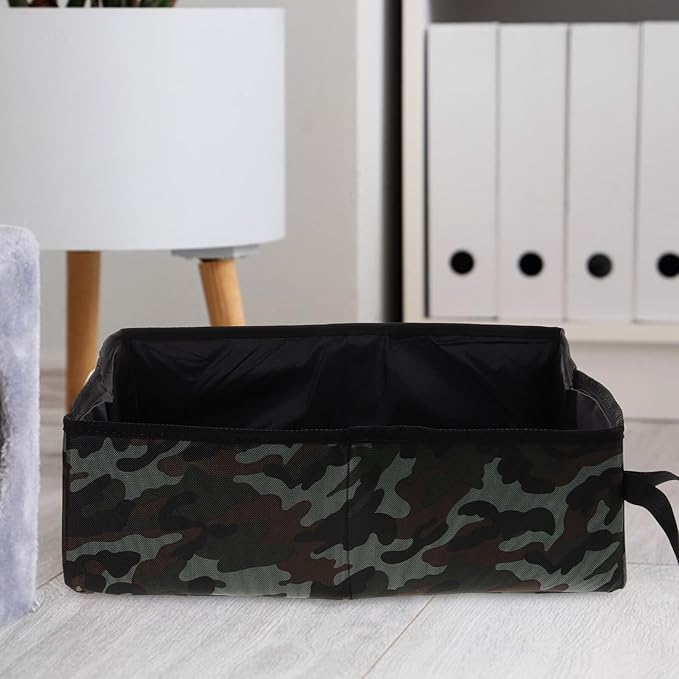 Foldable Portable Cat Litter Box for Travel, Collapsible Camouflage Cat Toilet Tray, Lightweight Leak-Resistant Pet Litter Tray for Outdoor and Car Use