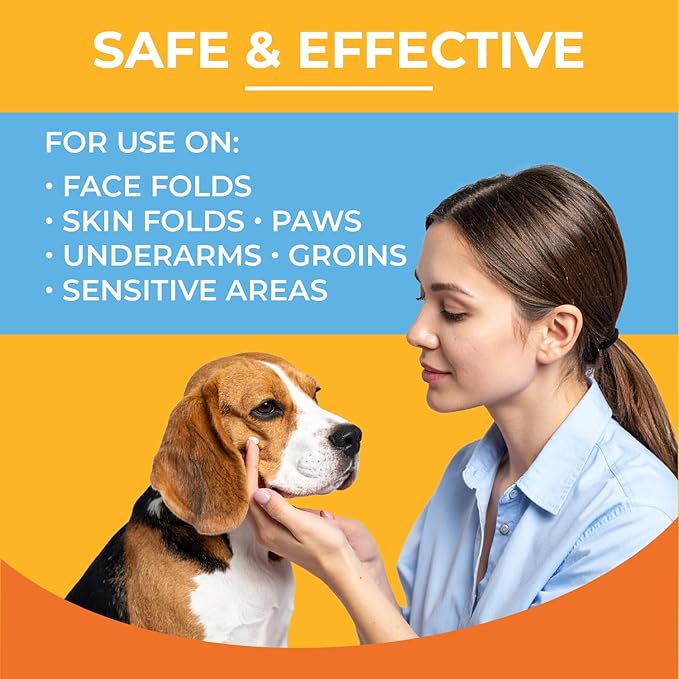 Anti-Itch Hydrocortisone Moisturizing Lotion for Dogs & Cats – Hot Spot Treatment, Dog Itching Skin Relief, Itchy Hotspots Cream, Medicated Ointment for Irritation & Rash