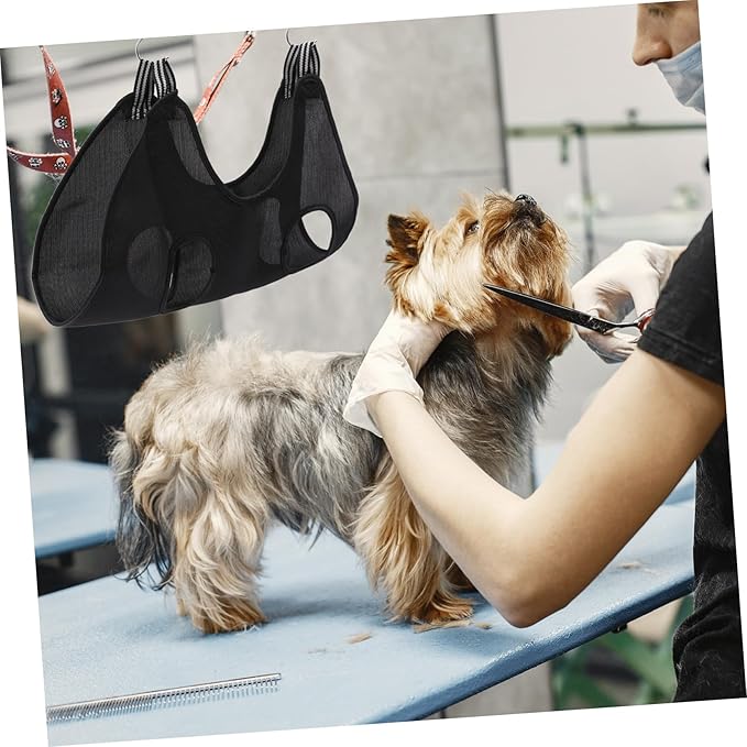 PET Grooming Hammock Set for Cats Dogs Adjustable Nail Clipper Grooming Comb and Nail File Random Color Accessories for Small to Medium Pets