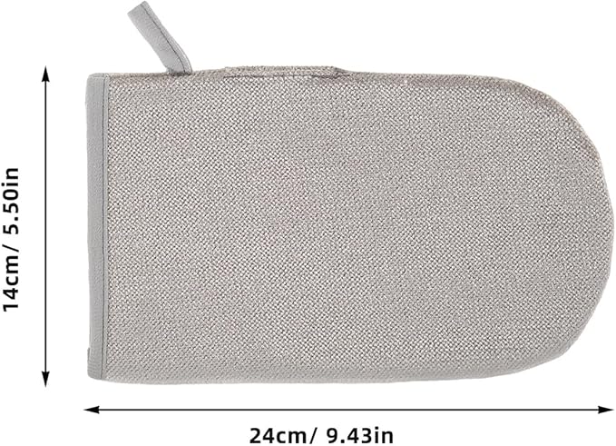VANZACK 2pcs Reusable Double-Sided Pet Hair Removal Gloves Electrostatic Lint Mitt for Dogs and Cats Easy-Clean Grooming Accessory for Home and Furniture Hair Removal