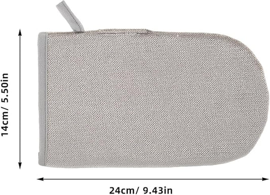 2pcs Reusable Pet Hair Removal Gloves Double-Sided Electrostatic Grooming Mittens for Dogs and Cats Efficient Lint Brush for Home Furniture Carpet Cleaning