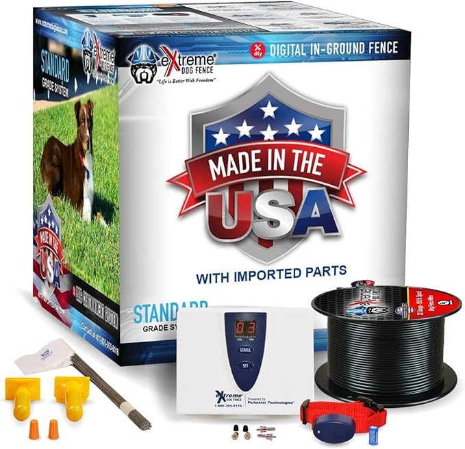 Underground Electric Dog Fence Premium - Standard Dog Fence System for Easy Setup and Superior Longevity and Continued Reliable Pet Safety - 1 Dog | 2000 Feet Standard Dog Fence Wire…