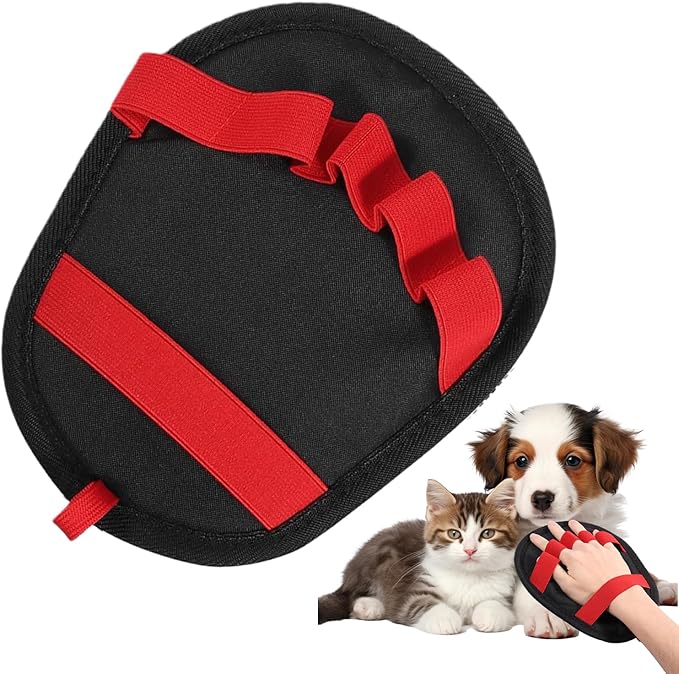 Pet Hair Removal Glove, Five-Finger Grooming Cleaning Supplies, Electrostatic Pet Hair Remover Glove for Clothes Fabric Couch Sofa Bed Carpet Furniture Car Seat, Perfect for Shedding Control, Washing