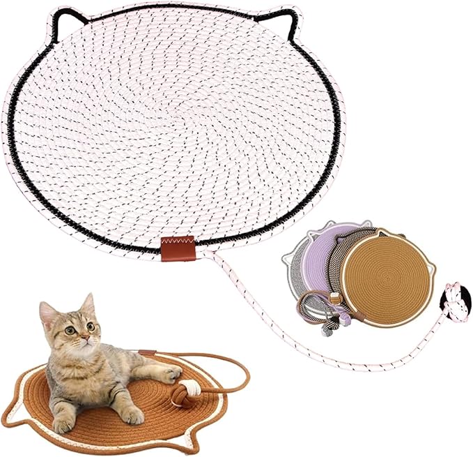 Pets Dual Scratching Pad, Cat Scratch Mats for Indoor Cats, Dual Scratching Pad for Cats, Scratching Pads for Indoor Cat(White, 50cm-20IN)