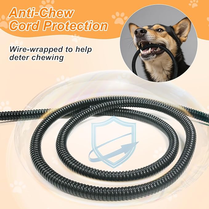 Dog Heating Pad 28×18 in Waterproof PVC Pet Heating Pad, Adjustable Thermostat+Constant On Function, Metal Protective Tube Comes with a Plush Cotton Sleeve，Whelping Box-Apricot