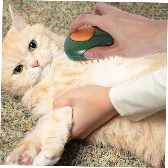 Cat Grooming Steam Brush Dog Bath Brush for Easy Cleaning Cat Massage Tool in Adorable for Removing Tangled and Relaxation