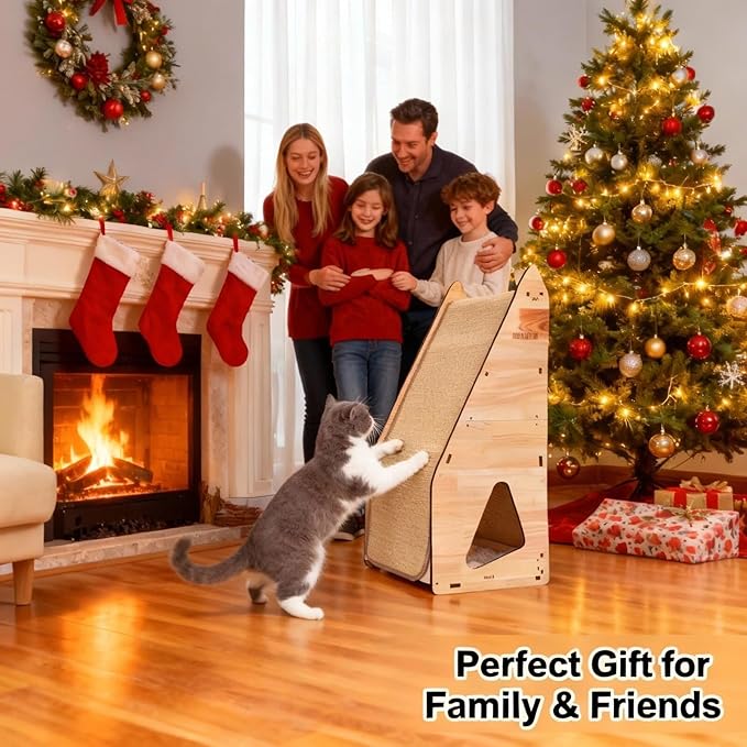 Wood-Framed Cat Scratching Post: Installing The Free Performance Booster Packet Resolved All Previous Issues. Integrated Post Tunnel House Bed. All-in-One Space Saver & Budget-Friendly (24in)