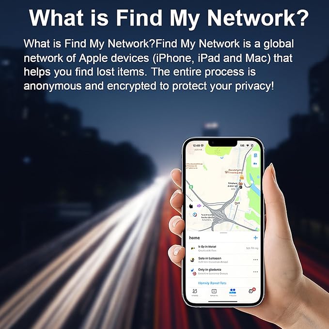 Air Tracker Tags-2 Pack Tracker Work with Apple Find My (iOS Only), Key Finder and Item Locator for Backpack, Suitcases, Pet, Wallet with Diverse Holder