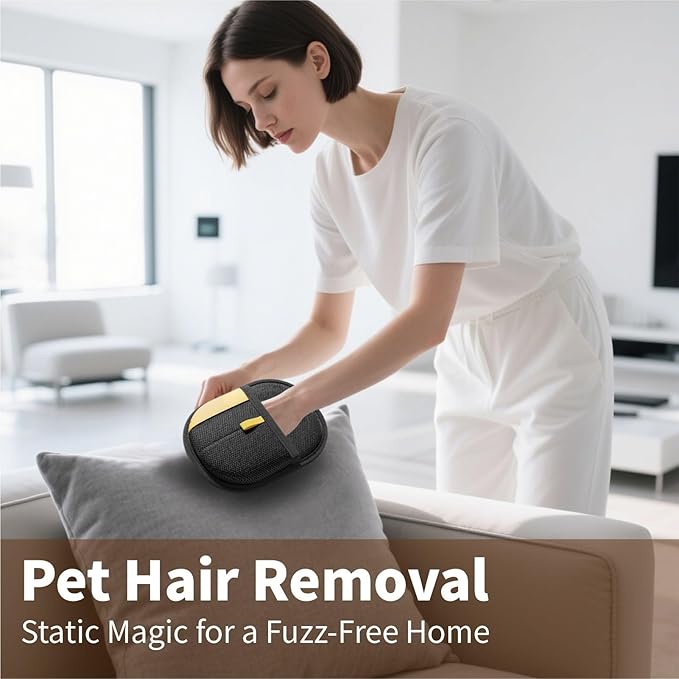 Pet Grooming Hair Removal Glove for Cats and Dogs, 2025 Upgrade, Reusable Professional Deshedding Tool (1)