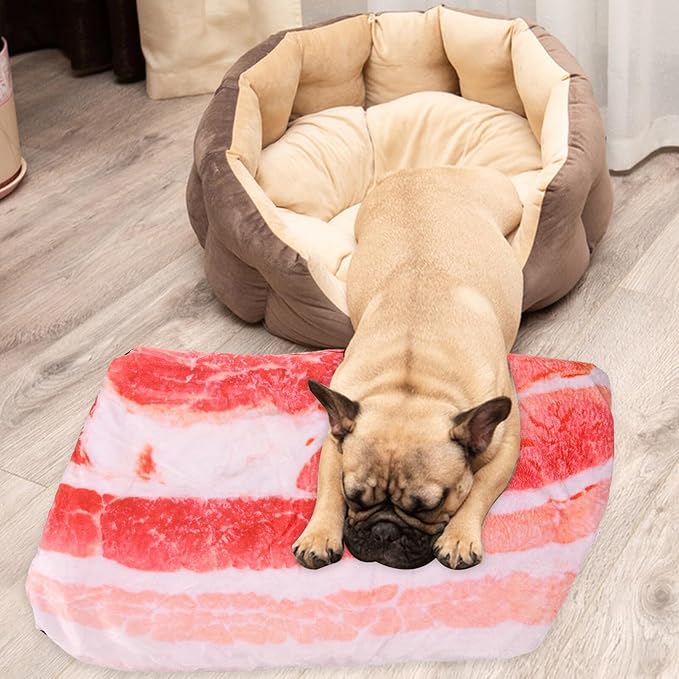 KALLORY Pet Bed Mat Thickened Non-Slip Sleeping Pad Cushion for Small Dogs and Cats Indoor Crate Use Pet Supplies