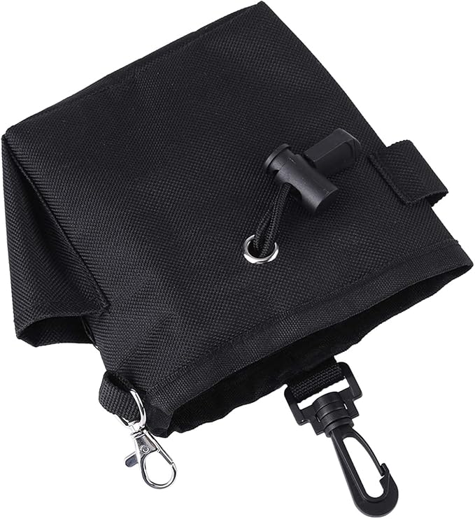 GLOGLOW Nan Pet Treat Bag, Polyester Material, Durable Dog Treat Training Pouch, 11x4x13cm, Ideal for Walking and Training Pets Dog Supplies (Black)
