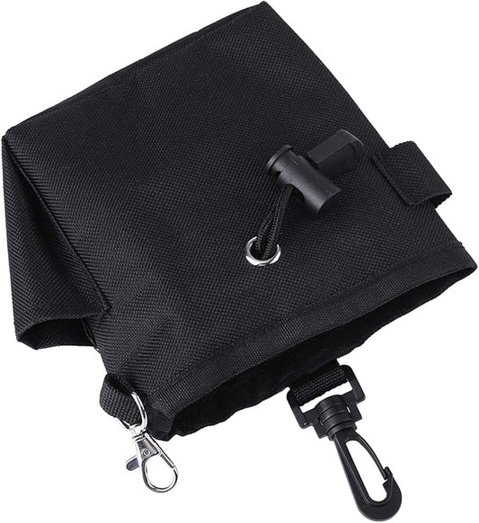 GLOGLOW Nan Pet Treat Bag, Polyester Material, Durable Dog Treat Training Pouch, 11x4x13cm, Ideal for Walking and Training Pets Dog Supplies (Black)
