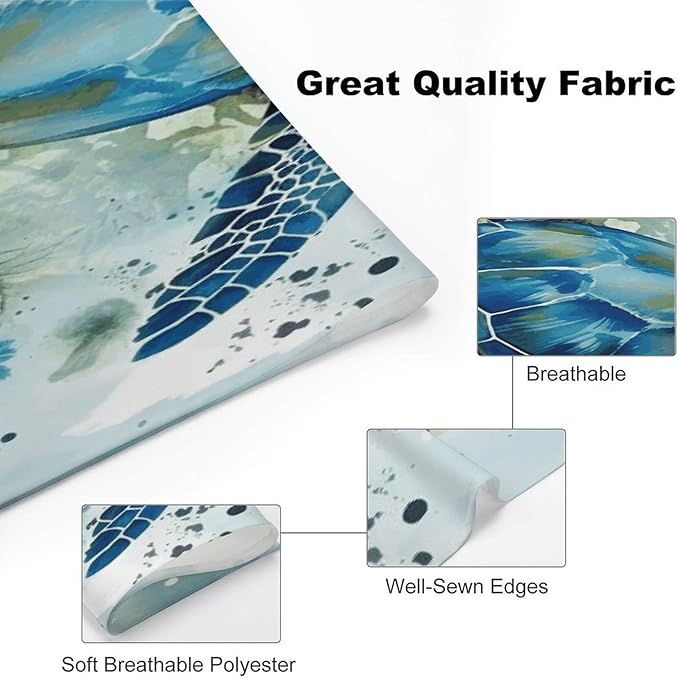 Dog Bandana Spring Pet Scarf Adjustable Triangle Sea Turtle-Blue Printing Dog Bib Washable Polyester Puppy Bandana for Small Medium Large Dogs Cat Birthday Party Supplies