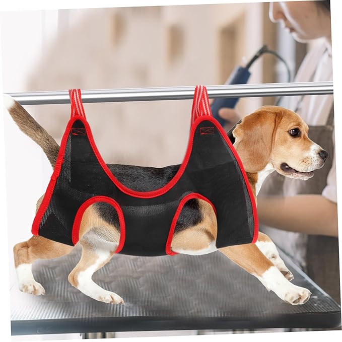 Kisangel 1Set Pet Cat Grooming Hammock with Nail Clipper Comb and File for Small to Medium Dogs and Cats Stabilizing Grooming Sling for Easy Nail Trimming and Body Support