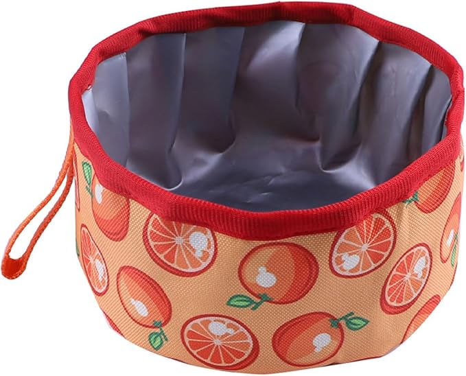 Pet Bowl Food Bowls Dogs Oxford Foldable Treat Dry Water Camping Feeding Watering Supplies Foldable Dog Outdoor Container Travel Water Feeding