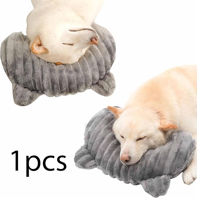 Dog Pillow Headrest Cat Replaceable Pet Supplies for Dogs Soft Kitten Dogs Comfortable Rabbit Neck Support Pet Bed Pillow, M