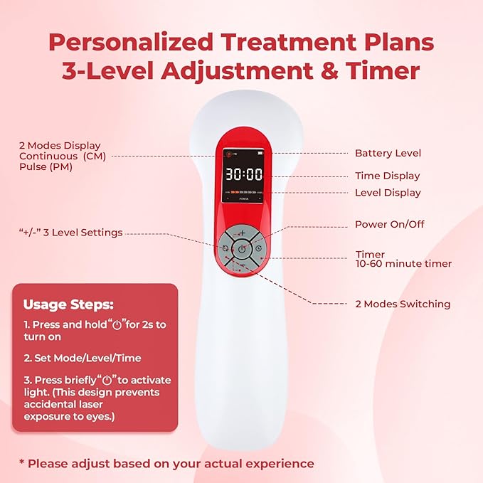 5000mAh Cold Laser Therapy Device for Dogs with 3 Levels, 5 * 808nm & 10 * 650nm Vet Laser Treatment for Joint with Magnetic Cover, Pets NIR Infrared Red Light Therapy for Cats Horse Pain Relief