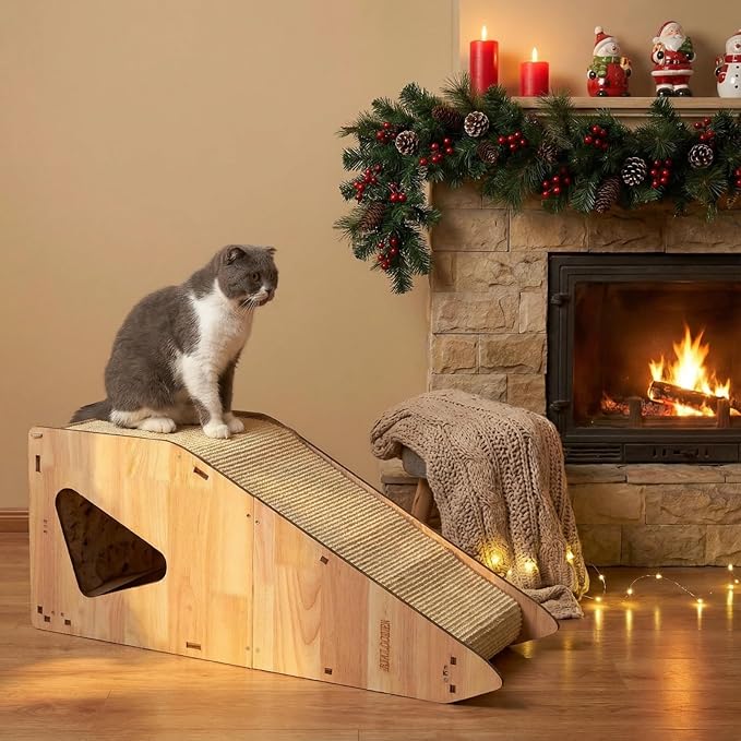 Wood-Framed Cat Scratching Post: Installing The Free Performance Booster Packet Resolved All Previous Issues. Integrated Post Tunnel House Bed. All-in-One Space Saver for & Budget-Friendly (32in)